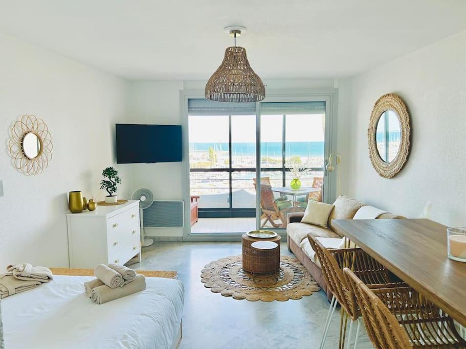 Studio Chic & Cosy Vue Mer, Clim, Parking La Grande-Motte Zewnętrze zdjęcie